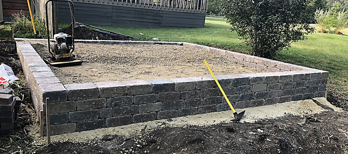 Before residential yard transformation by Plant Garden Landscaping