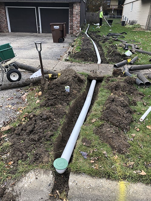 PVC Drainage System Installation