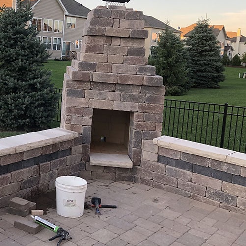 Stone Patio Design in Harvard IL